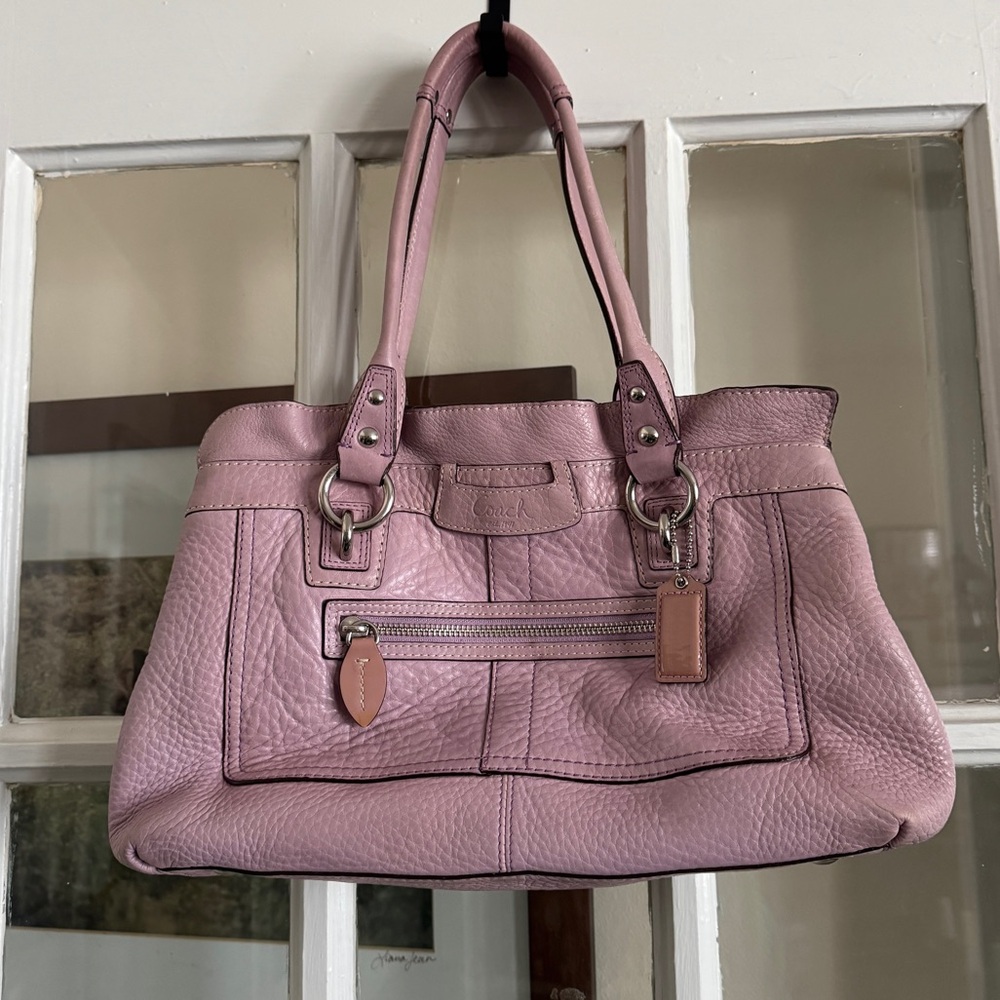Coach Penelope pebble leather tote bag